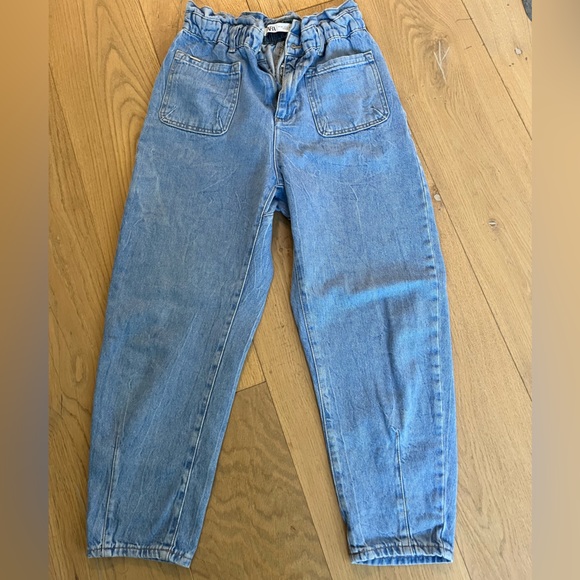 Zara high waist paper bag jeans - Picture 3 of 3